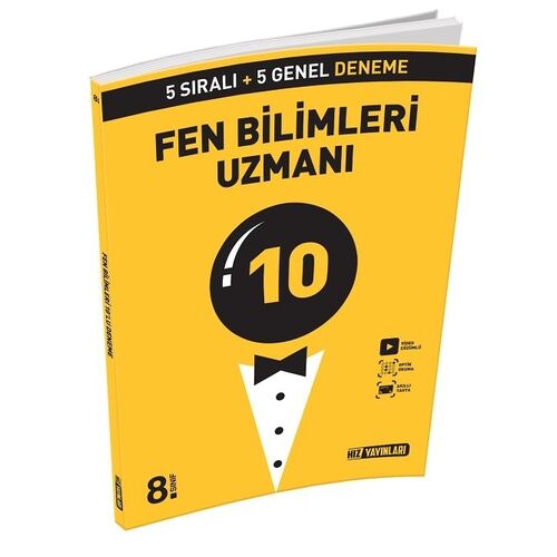 Hız Yayınları 8. Sınıf Fen Bilimleri Uzmanı 10 Deneme