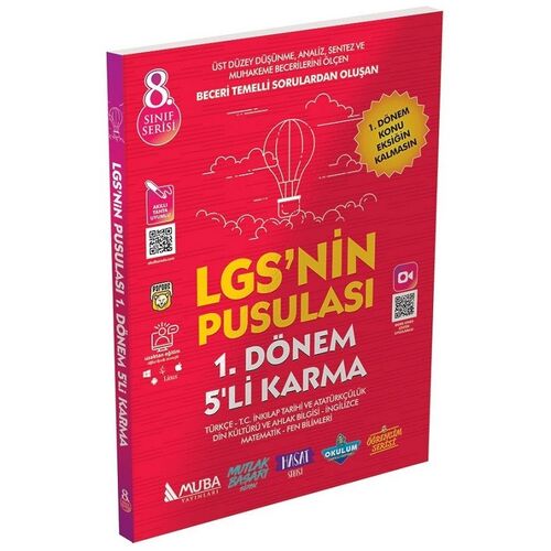 Muba 8. Sınıf LGS’nin Pusulası 1. Dönem 5 li Karma Deneme