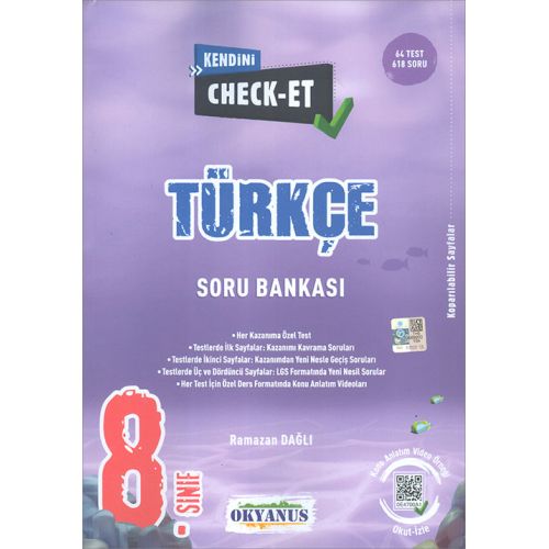 Okyanus 8. Sınıf Türkçe Kendini Check-Et Soru Bankası