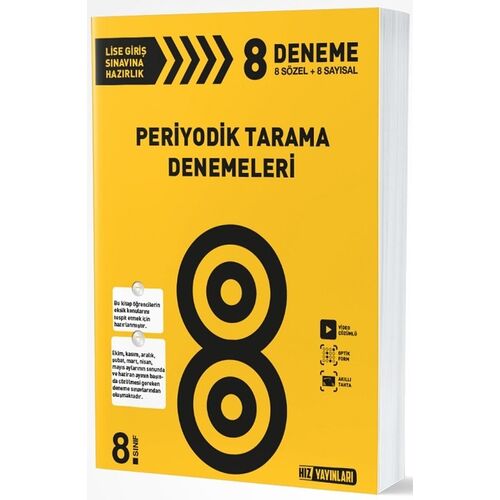 Hız Yayınları 8. Sınıf Periyotik Tarama Denemeleri