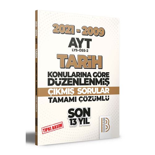 Benim Hocam 2009-2021 AYT Tarih Son 13 Yıl Tıpkı Basım Konularına Göre Düzenlenmiş Çıkmış Sorular