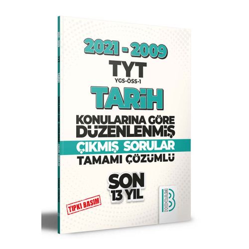 Benim Hocam 2009-2021 TYT Tarih Son 13 Yıl Tıpkı Basım Konularına Göre Düzenlenmiş Çıkmış Sorular