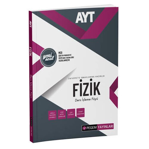 Pegem Akademi 2022 AYT Fizik Ders İşleme Föyü