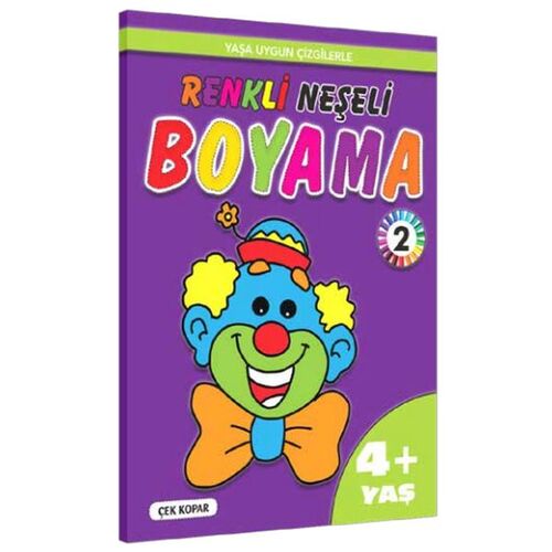 Yaş Renkli Neşeli Boyama 2 4+ Yaş - Kolektif - Pinokyo Yayınları