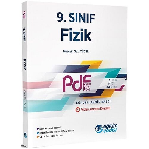 Eğitim Vadisi 9. Sınıf Fizik PDF Planlı Ders Föyü Video Anlatım Destekli