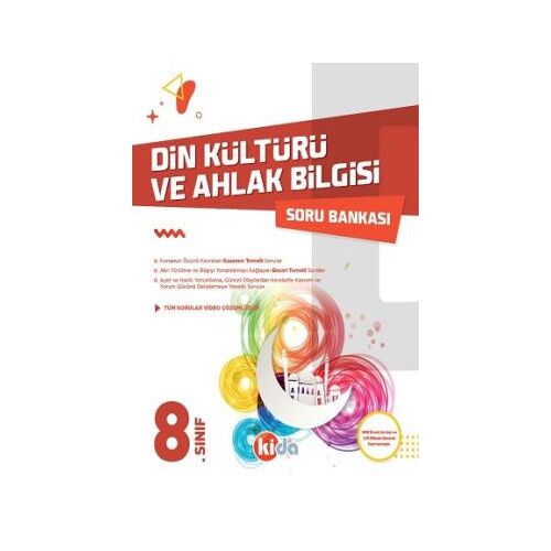 Kida 8. Sınıf Din Kültürü ve Ahlak Bilgisi Soru Bankası