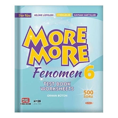 Kurmay ELT More and More English 6 Fenomen Worksheets Test Book