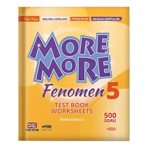 Kurmay ELT More and More English 5 Fenomen Worksheets Test Book