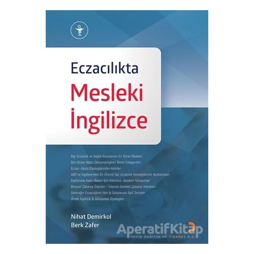 Eczacılıkta Mesleki İngilizce - Nihat Demirkol - Cinius Yayınları