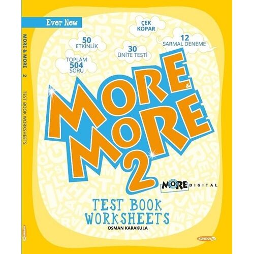 Kurmay ELT More and More English 2 Worksheets Test Book