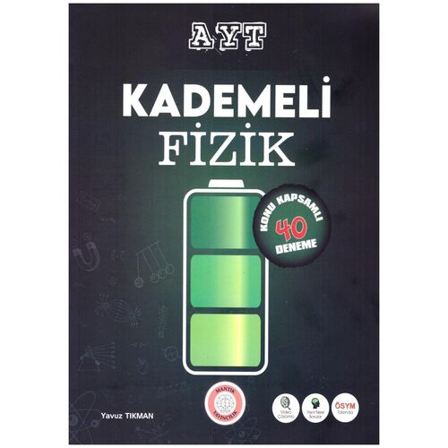 AYT Kademeli Fizik Denemeleri Konu Kapsamlı 40 Deneme Mantık Yayıncılık