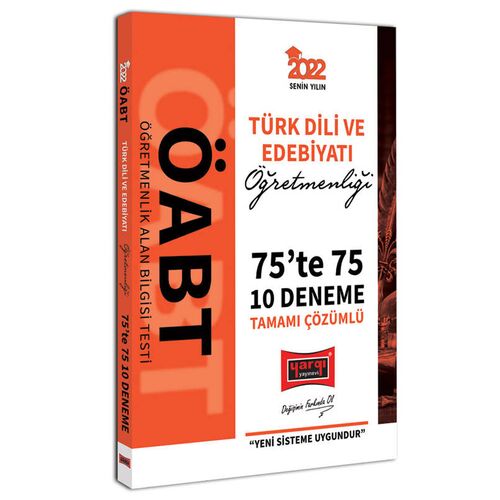 Yargı 2022 ÖABT Türk Dili ve Edebiyatı Öğretmenliği 75te 75 Tamamı Çözümlü 10 Deneme