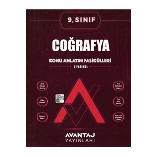 Avantaj 9. Sınıf Coğrafya Konu Anlatım Fasikülleri 2024 öncesi müfredat