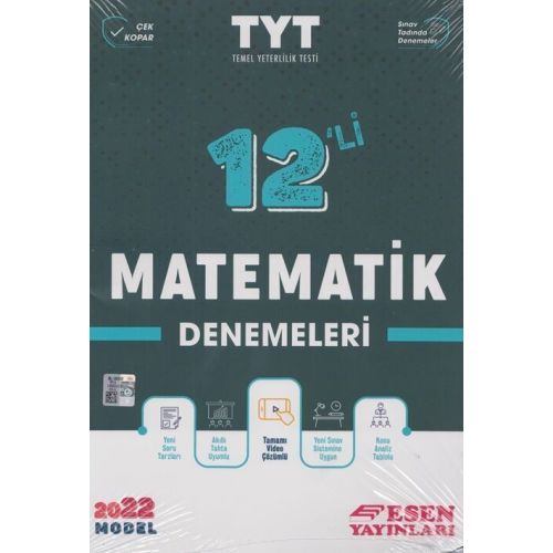 Esen 2022 YKS TYT Matematik 12 li Deneme