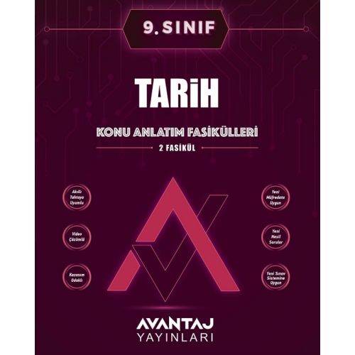 Avantaj 9. Sınıf Tarih Konu Anlatım Fasikülleri 2024 öncesi müfredat