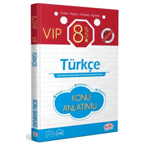 Editör 8. Sınıf VIP Türkçe Konu Anlatımı