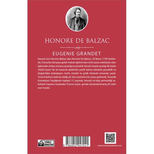 Eugenie Grandet - Honore De Balzac - Maviçatı (Dünya Klasikleri)