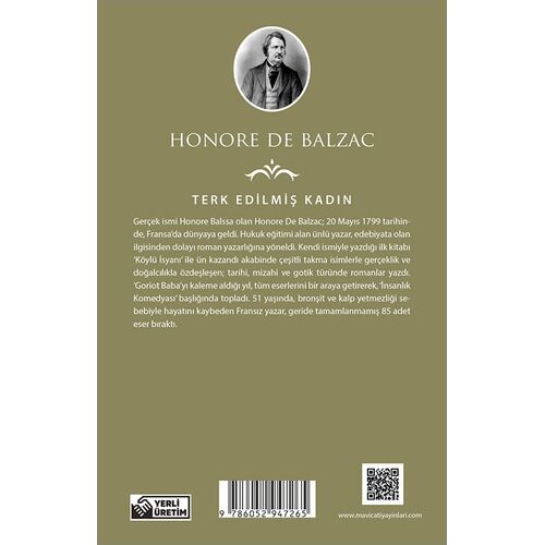 Terk Edilmiş Kadın - Honore De Balzac - Maviçatı (Dünya Klasikleri)