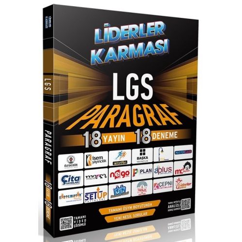 Liderler Karması 8. Sınıf LGS Paragraf 18 Yayın 18 Deneme Video Çözümlü