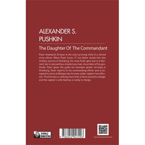 The Daughter of The Commandant - Alexander Sergeyevich Pushkin - (İngilizce) Maviçatı Yayınları