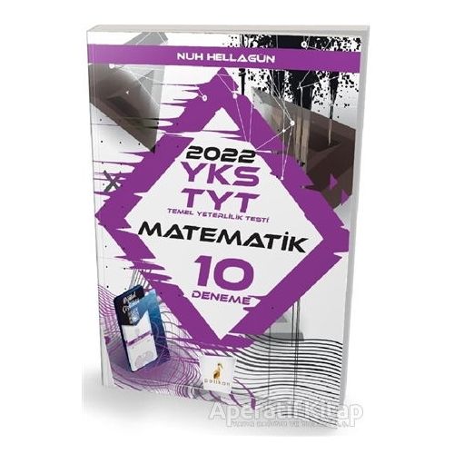 YKS TYT Matematik Dijital Çözümlü 10 Deneme Sınavı - Nuh Hellagün - Pelikan Tıp Teknik Yayıncılık