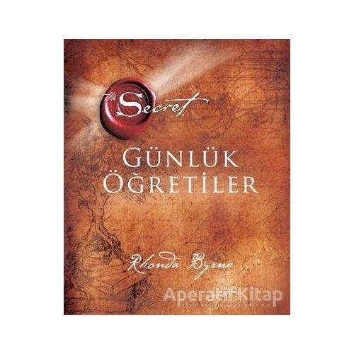 The Secret - Günlük Öğretiler (Ciltli) - Rhonda Byrne - Artemis Yayınları