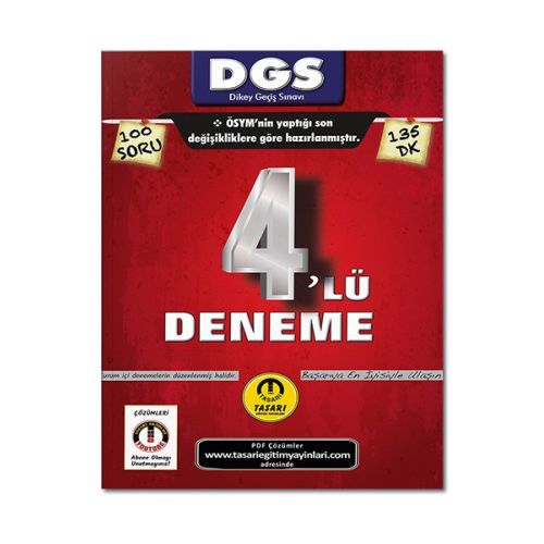 Tasarı DGS Son Format 4 lü Çözümlü Deneme