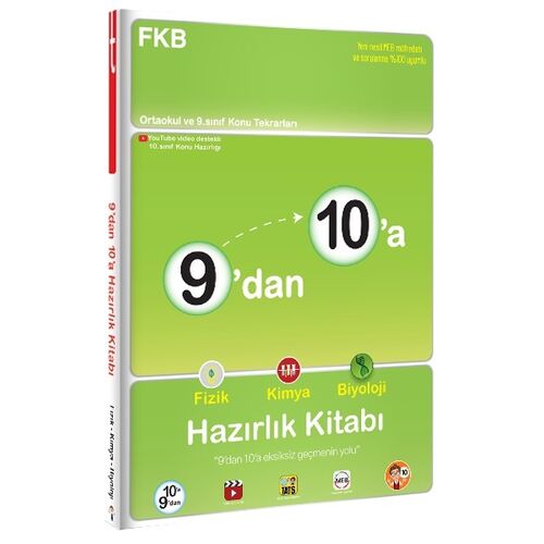 Tonguç Akademi 9’dan 10’a Fizik Kimya Biyoloji Hazırlık Kitabı