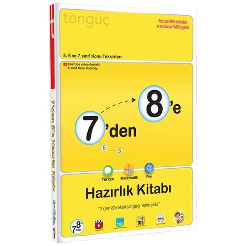 Tonguç Akademi 7’den 8’e Hazırlık Kitabı