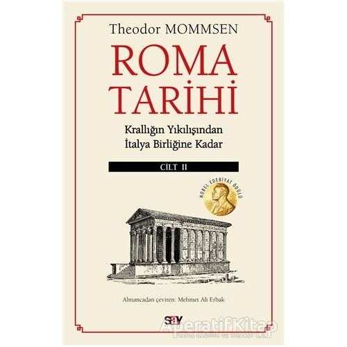 Roma Tarihi 2.Cilt - Theodor Mommsen - Say Yayınları