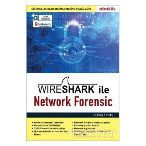 Wireshark ile Network Forensic (Eğitim Videolu) - Rıdvan Erbaş - Abaküs Kitap