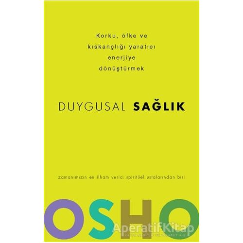 Duygusal Sağlık - Osho (Bhagwan Shree Rajneesh) - Butik Yayınları