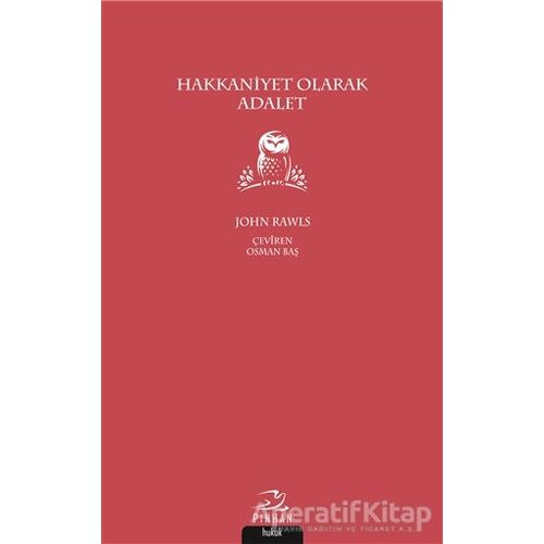 Hakkaniyet Olarak Adalet - John Rawls - Pinhan Yayıncılık
