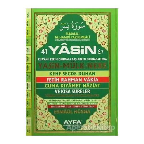 41 Yasin Rahle Boy Ayfa052 - Elmalılı Muhammed Hamdi Yazır - Ayfa Basın Yayın