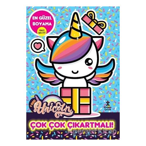 I Love Unicorn En Güzel Boyama Çok Çok Çıkartmalı! - Kolektif - Doğan Çocuk