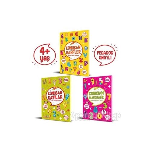 Konuşan Etkinlikler Serisi (4+ Yaş) (3 Kitap Takım) - Kolektif - Dokuz Çocuk