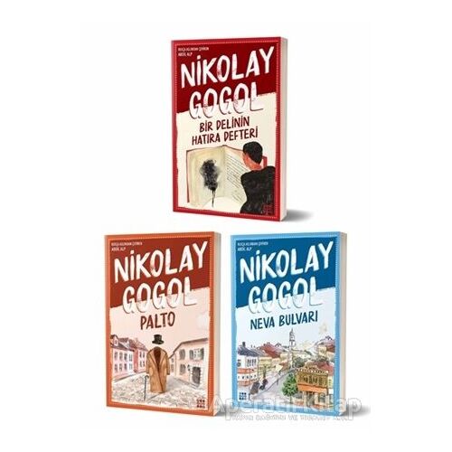 Nikolay Gogol Seti (3 Kitap Takım) - Nikolay Vasilyeviç Gogol - Dokuz Yayınları