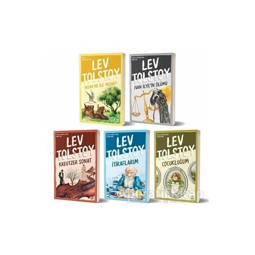 Lev Tolstoy Seti (5 Kitap Takım) - Lev Nikolayeviç Tolstoy - Dokuz Yayınları