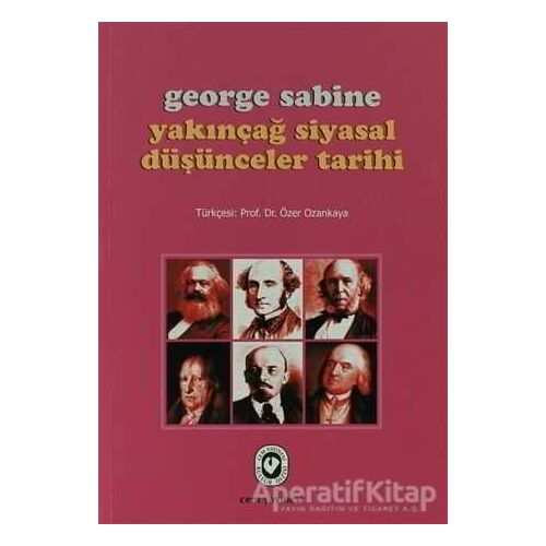 Yakınçağ Siyasal Düşünceler Tarihi - George Sabine - Cem Yayınevi