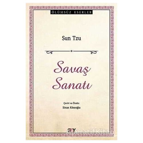 Savaş Sanatı - Sun Tzu - Say Yayınları