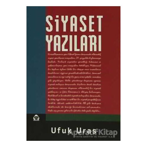 Siyaset Yazıları - Ufuk Uras - Alan Yayıncılık