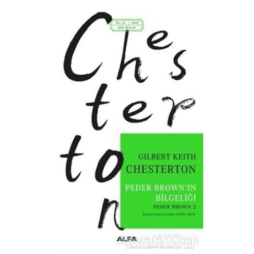 Peder Brownın Bilgeliği - Gilbert Keith Chesterton - Alfa Yayınları