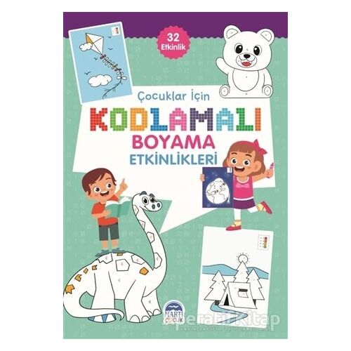 Çocuklar için Kodlama Etkinlikleri - Yeşil - 32 Etkinlik - Kolektif - Martı Çocuk Yayınları