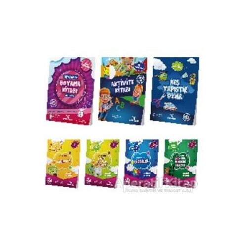 4-6 Yaş Okul Öncesi Seti (7 Kitap) - Feyyaz Ulaş - Yeti Kitap