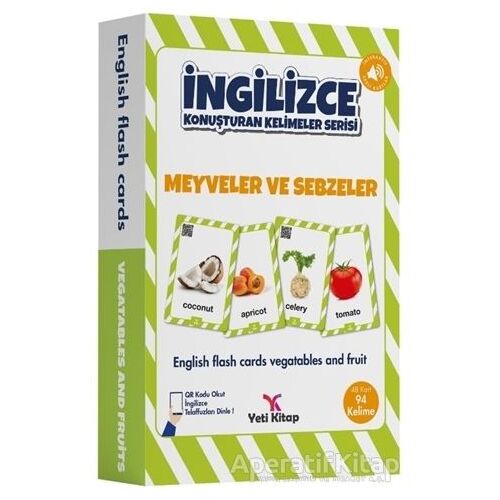 Meyveler ve Sebzeler - İngilizce Konuşturan Kelimeler Serisi - Feyyaz Ulaş - Yeti Kitap