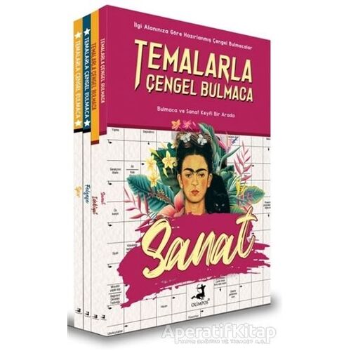 Temalarla Çengel Bulmaca Seti - 4 Kitap Takım - Kolektif - Olimpos Yayınları