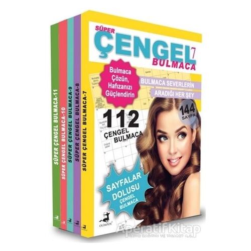 Süper Çengel Bulmaca 5 Kitap Kutulu Set - Kolektif - Olimpos Yayınları