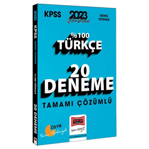 Yargı 2023 KPSS Türkçe Tamamı Çözümlü 20 Deneme