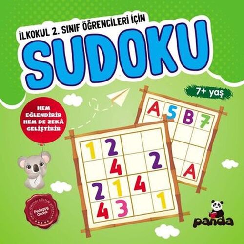 Sudoku 7+ Yaş - İlkokul 2. Sınıf Öğrencileri İçin - Kolektif - Beyaz Panda Yayınları
