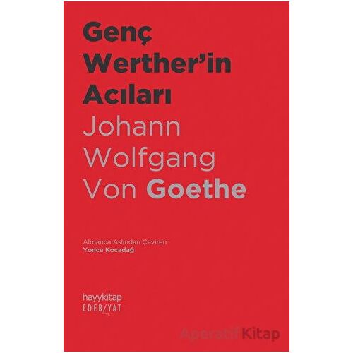 Genç Wertherin Acıları - Johann Wolfgang von Goethe - Hayykitap